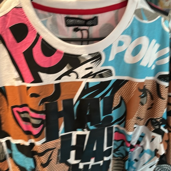 Contender Black Comic Strip Graphic T-shirt - Picture 4 of 4